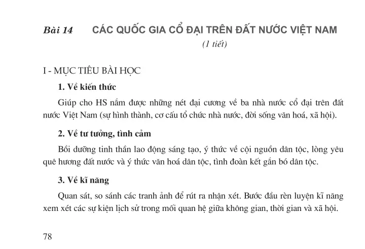 Bài 14. Các quốc gia cổ đại trên đất nước Việt Nam (1 tiết)